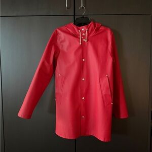 Stutterheim Mosebacke Unisex Raincoat Red